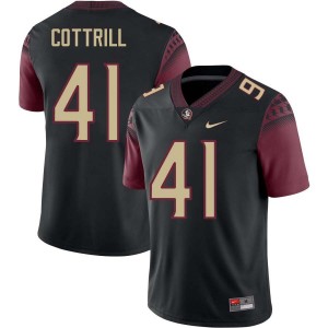Men AJ Cottrill Black Florida State Seminoles #41 College Football Replica Jersey 683818-330