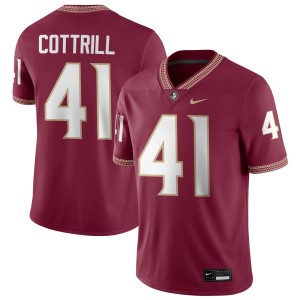 Men's AJ Cottrill Garnet Florida State Seminoles #41 College Football Player Jersey 988667-365