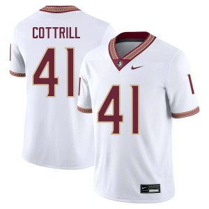 Mens AJ Cottrill White Florida State Seminoles #41 College Football Replica Jerseys 487532-410