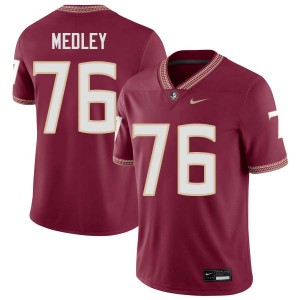 Men Adrian Medley Garnet Florida State Seminoles #76 College Football Replica Jerseys 259782-128