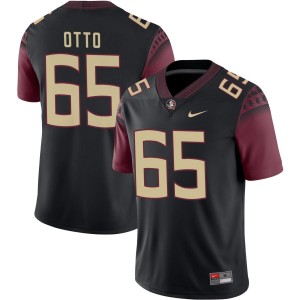 Men Andre Otto Black Florida State Seminoles #65 College Football Official Jersey 110567-152