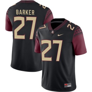 Men's Ashlynd Barker Black Florida State Seminoles #27 College Football Player Jerseys 905687-911
