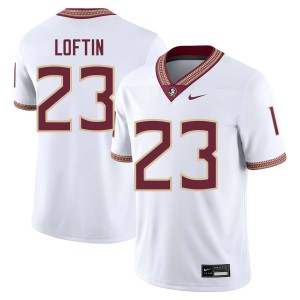 Men Chase Loftin White Florida State Seminoles #23 College Football Game Jerseys 863857-275
