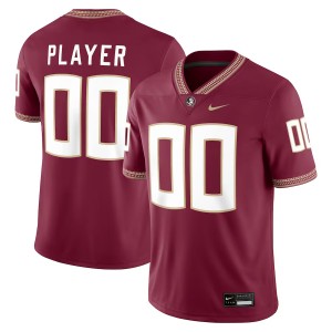 Men Custom Garnet Florida State Seminoles #00 College Football Replica Jersey 705592-140