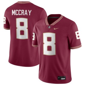 Mens Deante McCray Garnet Florida State Seminoles #8 College Football Limited Jersey 101614-255