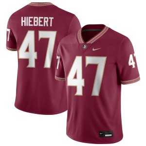 Mens Donny Hiebert Garnet Florida State Seminoles #47 College Football Embroidery Jerseys 784096-249