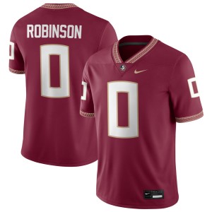 Mens Duce Robinson Garnet Florida State Seminoles #0 College Football Embroidery Jersey 806157-723