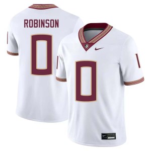 Men Duce Robinson White Florida State Seminoles #0 College Football Limited Jerseys 711665-957