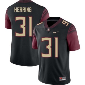 Men's Elijah Herring Black Florida State Seminoles #31 College Football 2025-26 Jerseys 363114-237