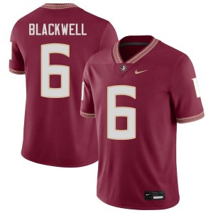 Mens Gavin Blackwell Garnet Florida State Seminoles #6 College Football 2025-26 Jersey 711109-195