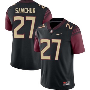 Mens Gavin Sawchuk Black Florida State Seminoles #27 College Football 2025 Jersey 649794-574