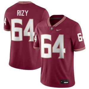 Men Jacob Rizy Garnet Florida State Seminoles #64 College Football Replica Jersey 149547-697