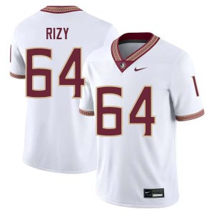 Men's Jacob Rizy White Florida State Seminoles #64 College Football Official Jersey 708169-737