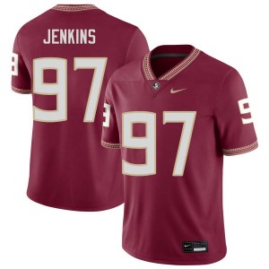 Men's Jayson Jenkins Garnet Florida State Seminoles #97 College Football Alumni Jerseys 925510-477