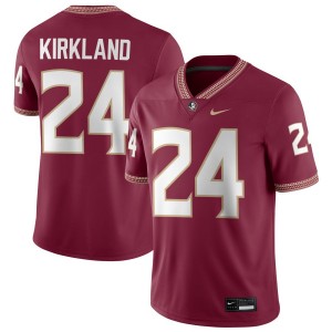 Mens K.J. Kirkland Garnet Florida State Seminoles #24 College Football University Jersey 179902-717