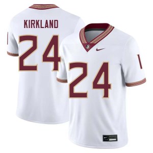 Men K.J. Kirkland White Florida State Seminoles #24 College Football 2025-26 Jerseys 495909-766