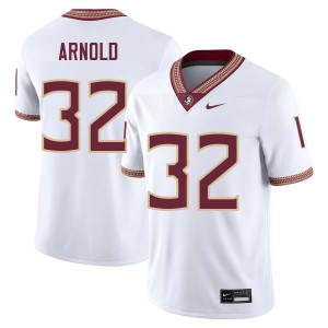 Men's Mason Arnold White Florida State Seminoles #32 College Football Game Jerseys 110468-979