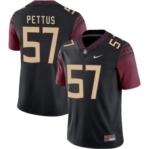 Mens Micah Pettus Black Florida State Seminoles #57 College Football High School Jersey 159956-448