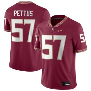 Mens Micah Pettus Garnet Florida State Seminoles #57 College Football Official Jerseys 180926-821