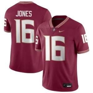 Men Quindarrius Jones Garnet Florida State Seminoles #16 College Football Limited Jerseys 275923-888