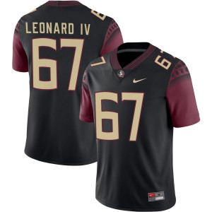 Men Richie Leonard IV Black Florida State Seminoles #67 College Football Official Jerseys 526910-582