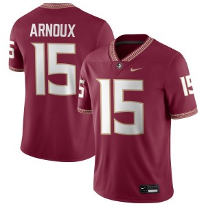 Mens Shamar Arnoux Garnet Florida State Seminoles #15 College Football 2025-26 Jersey 957241-526