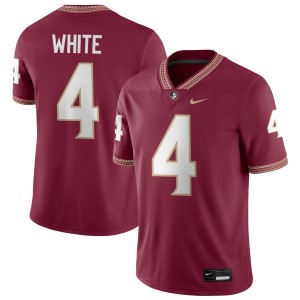 Men's Squirrel White Garnet Florida State Seminoles #4 College Football 2025 Jersey 614504-937