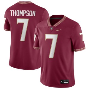 Men's Stefon Thompson Garnet Florida State Seminoles #7 College Football University Jerseys 248645-914