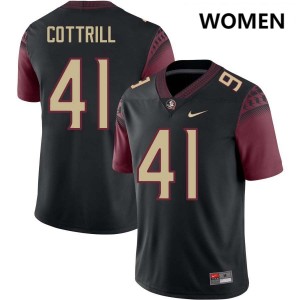Women's AJ Cottrill Black Florida State Seminoles #41 College Football 2025-26 Jersey 476085-215