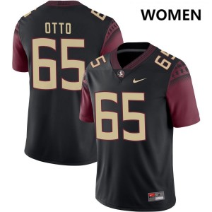Womens Andre Otto Black Florida State Seminoles #65 College Football Alumni Jersey 152201-117
