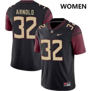 Women Mason Arnold Black Florida State Seminoles #32 College Football High School Jerseys 505055-673