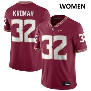 Women Ousmane Kromah Garnet Florida State Seminoles #32 College Football NCAA Jerseys 357862-800