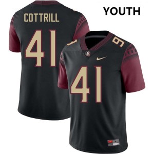 Youth AJ Cottrill Black Florida State Seminoles #41 College Football Limited Jersey 355542-206
