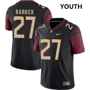 Youth Ashlynd Barker Black Florida State Seminoles #27 College Football Game Jerseys 602024-851