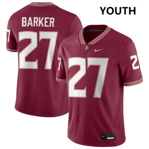Youth Ashlynd Barker Garnet Florida State Seminoles #27 College Football University Jerseys 849275-880