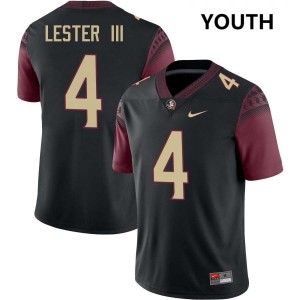 Youth Charles Lester III Black Florida State Seminoles #4 College Football Limited Jersey 463792-244