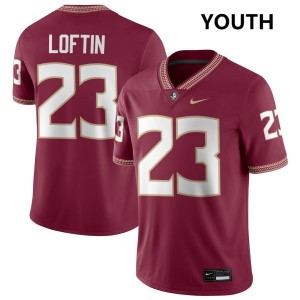 Youth Chase Loftin Garnet Florida State Seminoles #23 College Football Player Jerseys 976341-778