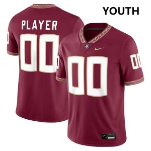 Youth Custom Garnet Florida State Seminoles #00 College Football Replica Jerseys 596909-550