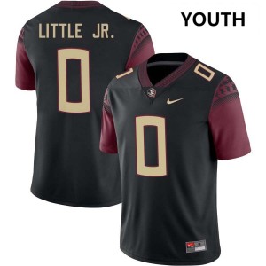 Youth Earl Little Jr. Black Florida State Seminoles #0 College Football Game Jerseys 429304-683
