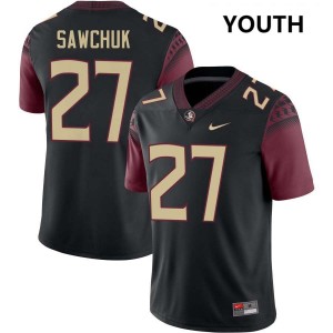 Youth Gavin Sawchuk Black Florida State Seminoles #27 College Football Official Jerseys 791254-992