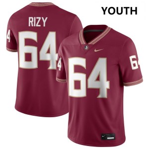 Youth Jacob Rizy Garnet Florida State Seminoles #64 College Football NCAA Jersey 249806-294