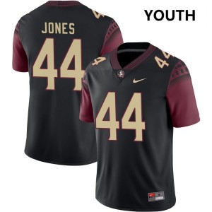 Youth Jaden Jones Black Florida State Seminoles #44 College Football 2025-26 Jersey 878672-550