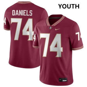 Youth Jonathan Daniels Garnet Florida State Seminoles #74 College Football Player Jerseys 809846-847