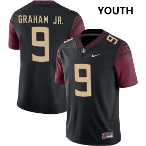 Youth Omar Graham Jr. Black Florida State Seminoles #9 College Football Alumni Jersey 370020-680